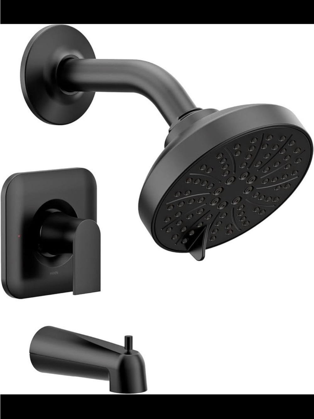 BNIB Moen Genta LX Matte Black Shower Handle and Tub Spout